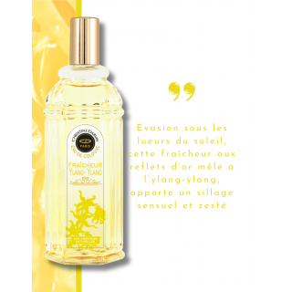 Notes de cœur : Ylang, Mimosa, Notes Solaires, Muguet