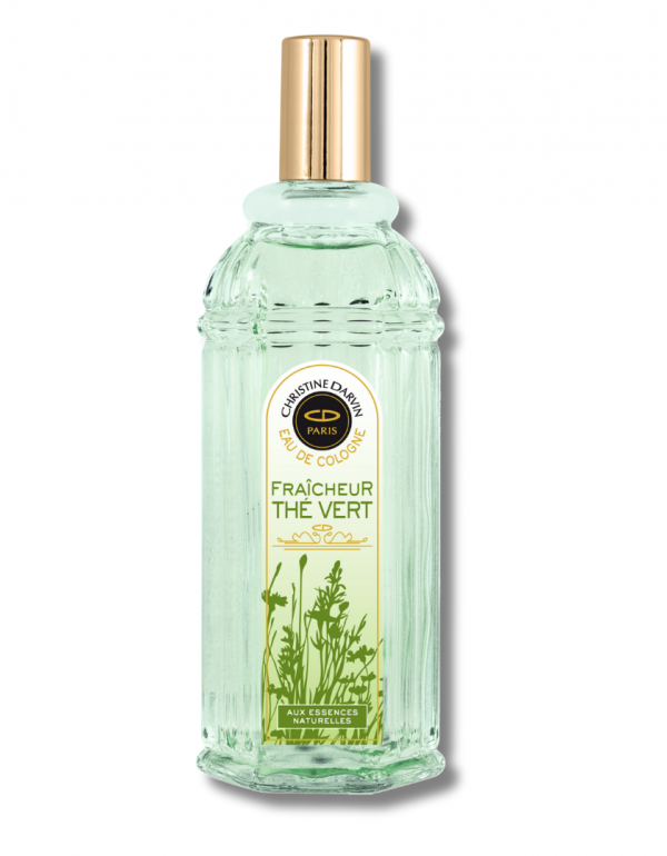 Eau de Cologne Thé Vert - Eau de Cologne Femme - 97% d'origine naturelle - 100% Français