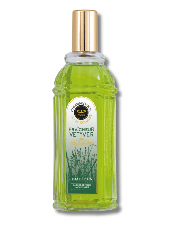 Eau de Cologne Vetyver - Eau de Cologne for Women - 97% natural origin - 100% French