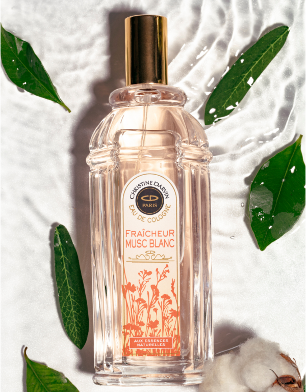 Eau de Cologne Musk White 97% natural ingredients and 100% French